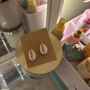 Cowrie earrings handmade